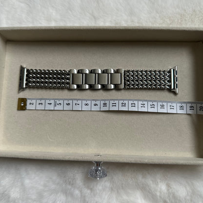 SOFIA STAINLESS STEEL APPLE WATCH STRAP - SILVER