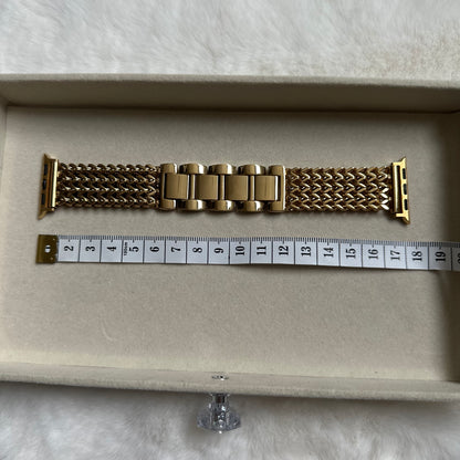 SOFIA STAINLESS STEEL APPLE WATCH STRAP - GOLD