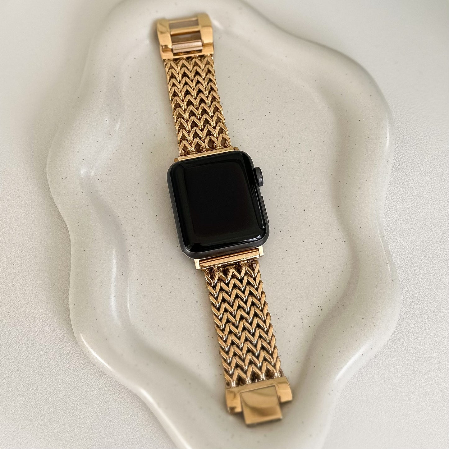 SOFIA STAINLESS STEEL APPLE WATCH STRAP - GOLD