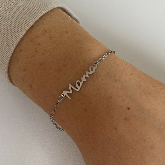 MAMA STAINLESS STEEL BRACELET - SILVER