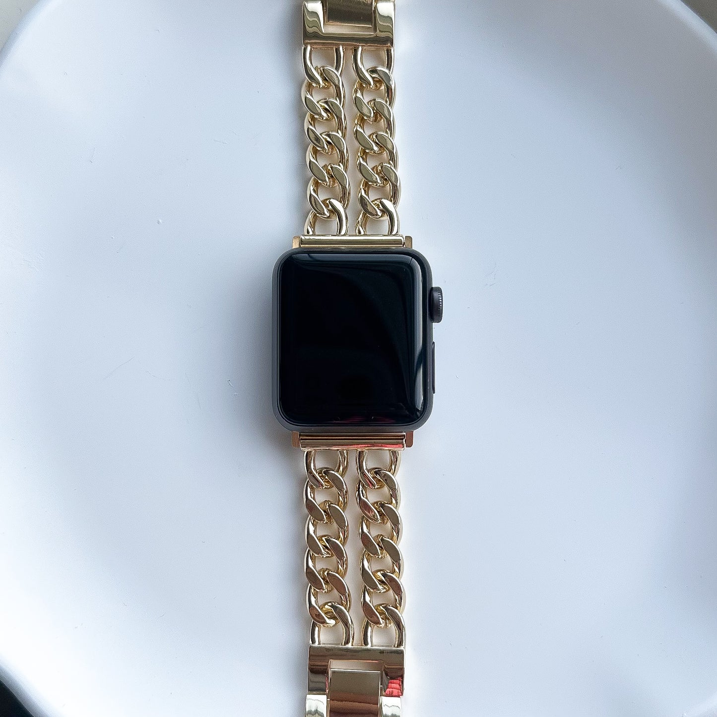 MIA STAINLESS STEEL APPLE WATCH STRAP - GOLD