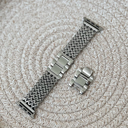 SOFIA STAINLESS STEEL APPLE WATCH STRAP - SILVER